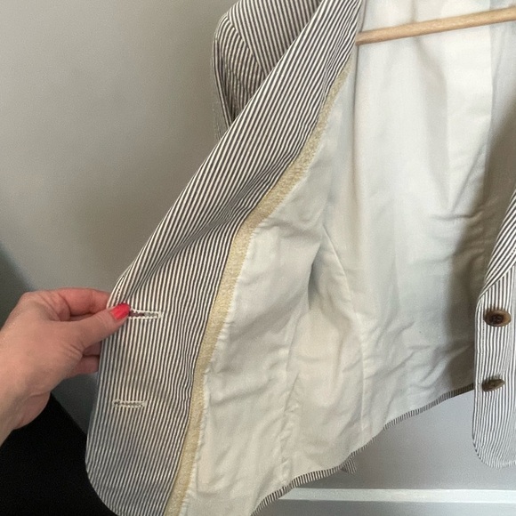 J.Crew Seersucker Blazer (M) - Picture 8 of 10